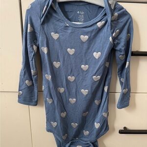 Kyte Baby Steel Heart bodysuit